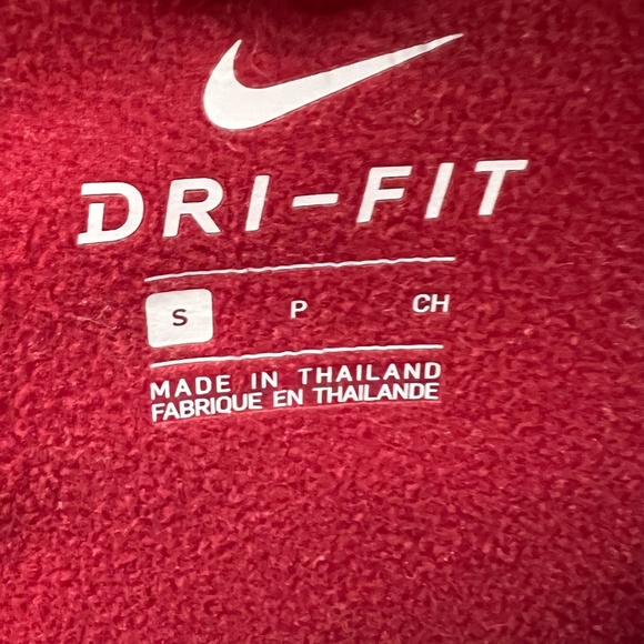 NIKE Womens Dri-Fit Hooded Full Zip Jacket Pockets Running Gym Red Size Small - Picture 7 of 9